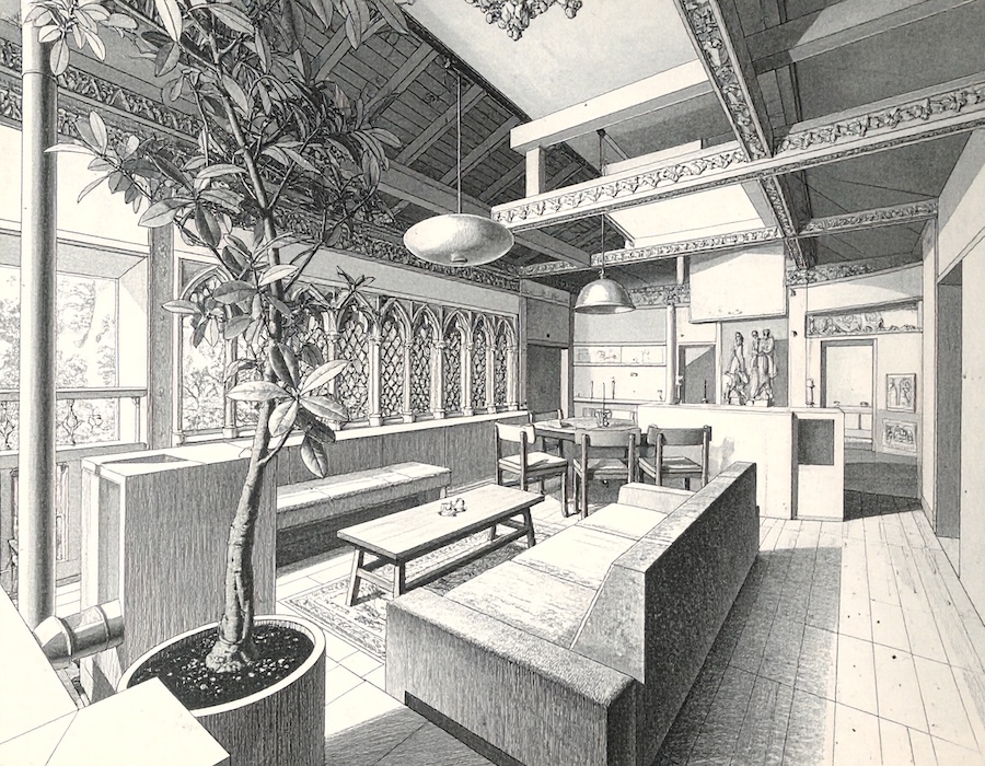 NIPPONIA 小菅 源流の村建築イラスト